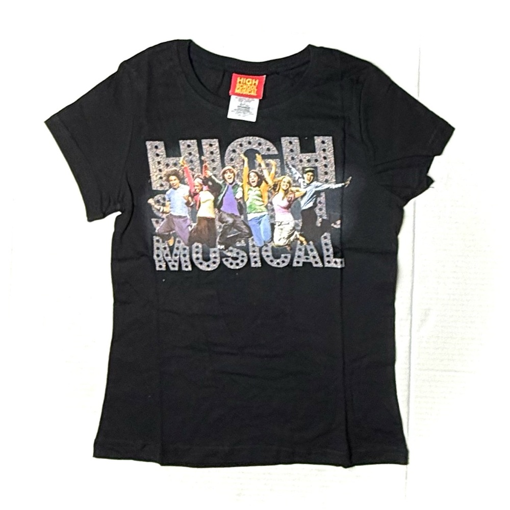 Disney High School Musical Youth Girls Size Large Black 2006 Teen Movie Graphic